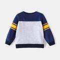 Paw Patrol Toddler Girl/Boy Letter Print Colorblock Striped Pullover Sweatshirt Blue image 3