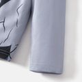 Batman 2pcs Kid Boy Character Print Long-sleeve Tee and Pants Pajamas Sleepwear Set Grey image 5