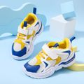 Toddler / Kid Color Block Velcro Strap Sneakers Blue