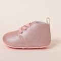 Baby / Toddler Simple Plain Wavy Edge Prewalker Shoes Pink image 2