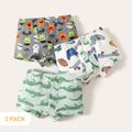 3-Pack Kid Boy Animal/Game Console Print Boxer Briefs Underwear Multi-color image 1