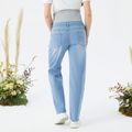Maternity Ripped Baggy Jeans Light Blue image 4