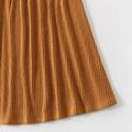 Brown Rib Knit Mock Neck Long-sleeve Midi Dress for Mom and Me dilutebrown image 5