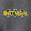 Batman 2pcs Kid Boy Embroidered Raglan Sleeve Pocket Design Sweatshirt and Letter Print Pants Set Dark Grey image 5