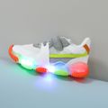 Toddler / Kid Color Block LED Trainers Sneakers White