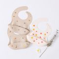 Food Grade Silicone Baby Bibs with Food Catcher Pocket Waterproof Adjustable Soft Foldable Toddler Bib Color-A