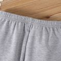 2pcs Baby Boy/Girl Bear Print Grey Long-sleeve Sweatshirt and Sweatpants Set MiddleAsh image 5