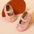 Baby / Toddler Tasseled Glitter Bow Decor Mary Jane Shoes Pink