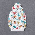 Allover Colorful Dinosaur Print Long-sleeve Hoodies for Mom and Me White image 2