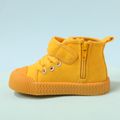 Toddler / Kid Solid Velcro Closure Canvas Shoes Yellow