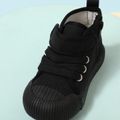 Toddler / Kid Solid Velcro Closure Canvas Shoes Black