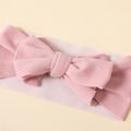 Bow Baby Turban Hat or Mom Headband (Not a set) Light Pink image 3