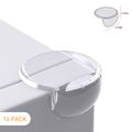 16 Pack Clear Spherical Corner Protector Baby Protectors Guards Furniture Corner Guard Edge Safety Proof Bumpers White