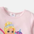 Barbie 2pcs Kid Girl Character Unicorn Print Long-sleeve Tee and Allover Print Leggings Set Pink image 4