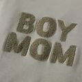 Mommy and Me Long-sleeve Letter Embroidered Pullover Sweatshirts Grey image 3