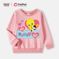 Looney Tune Toddler Girl/Boy 100% Cotton Letter Print Pullover Sweatshirt Pink image 1