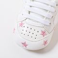 Baby / Toddler Valentine Pretty Stars Embroidery Solid Prewalker Shoes (Various colors) Pink