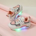 Toddler Pink Mesh Panel LED Sneakers Light Pink image 2