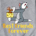 Tom and Jerry Kid Boy/Girl 100% Cotton Letter Print Hoodie Sweatshirt Grey image 2