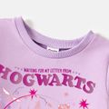 Harry Potter Toddler Girl 100% Cotton Letter Print Purple Sweatshirt Light Purple image 4