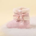 Baby / Toddler Pompom Decor Fleece-lining Prewalker Shoes Light Pink image 3