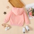 New Year Baby Girl Letter Print Long-sleeve Hoodie incarnadinepink image 2