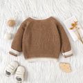 Baby Boy/Girl 3D Cat Decor Long-sleeve Button Up Knitted Cardigan Sweater Brown image 2