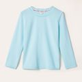 Activewear Toddler Girl Basic Solid Color Long-sleeve Tee Blue image 1