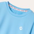 Activewear Toddler Boy Solid Color Long-sleeve Tee Blue image 4
