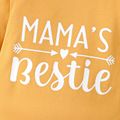 Baby Boy/Girl 95% Cotton Long-sleeve Letter Print Romper Yellow image 4