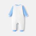 Looney Tunes Baby Boy/Girl Long-sleeve Graphic Striped Jumpsuit Sky blue image 5