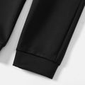 Activewear Kid Girl Solid Color Elasticized Pants Black image 5