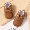 Baby / Toddler Simple Plain Lace Up Prewalker Shoes Brown image 2