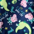 Peppa Pig 2pcs Toddler Boy Animal Print Sweatshirt and Dinosaur Spike Design Cotton Pants Set Colorful image 4