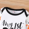 Halloween Baby Boy/Girl 95% Cotton Graphic Print Long-sleeve Jumpsuit White
