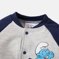 The Smurfs 2pcs Baby Boy Raglan-sleeve Graphic Snap Jacket and Sweatpants Set ColorBlock image 3