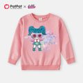L.O.L. SURPRISE! Kid Girl 100% Cotton Character Print Pink Pullover Sweatshirt Hot Pink image 1