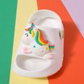 Toddler / Kid Unicorn Graphic Slippers White image 4