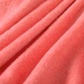 2pcs Kid Girl Letter Sequined Embroidered Fleece Hoodie Sweatshirt and Heart Print Leggings Set Pink image 5