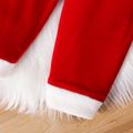 Christmas 2pcs Baby Girl Red Velvet Hooded Cloak and Pants Set REDWHITE image 5