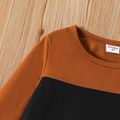 Toddler Boy Letter Print Colorblock Long-sleeve Tee ColorBlock