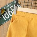 Toddler Girl Solid Color Elasticized Corduroy Pants Yellow image 3
