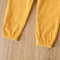 Toddler Girl Solid Color Elasticized Corduroy Pants Yellow image 5