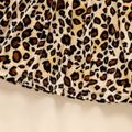 Toddler Girl Leopard Print Long-sleeve Dress Apricot