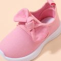 Toddler / Kid Bow Decor Pink Sneakers Pink image 4
