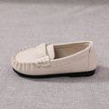 Toddler Topstitching Detail Slip-on Loafers Flats AntiqueWhite image 3
