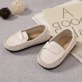 Toddler Topstitching Detail Slip-on Loafers Flats AntiqueWhite image 2