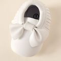 Baby / Toddler Bow Tassel Decor Prewalker Shoes White image 4