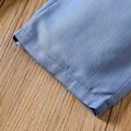 بنطلون جينز من قماش الدنيم مطبوع عليه جلد النمر أزرق image 4