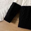 Baby Boy Long-sleeve Colorblock Cable Knit Sweater Grey image 3